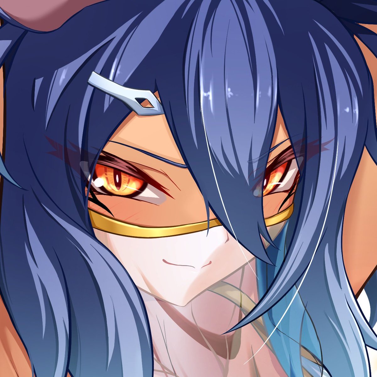 ヒシアマゾン(ウマ娘) 「#我ながら天才なお顔4選 姐さん4選」|いぶおんけのイラスト