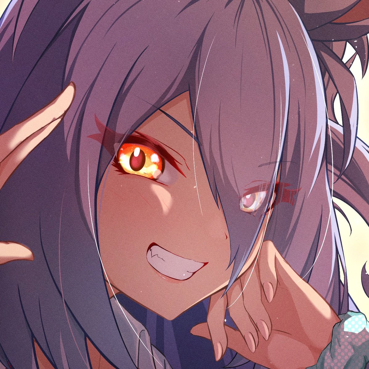 ヒシアマゾン(ウマ娘) 「#我ながら天才なお顔4選 姐さん4選」|いぶおんけのイラスト