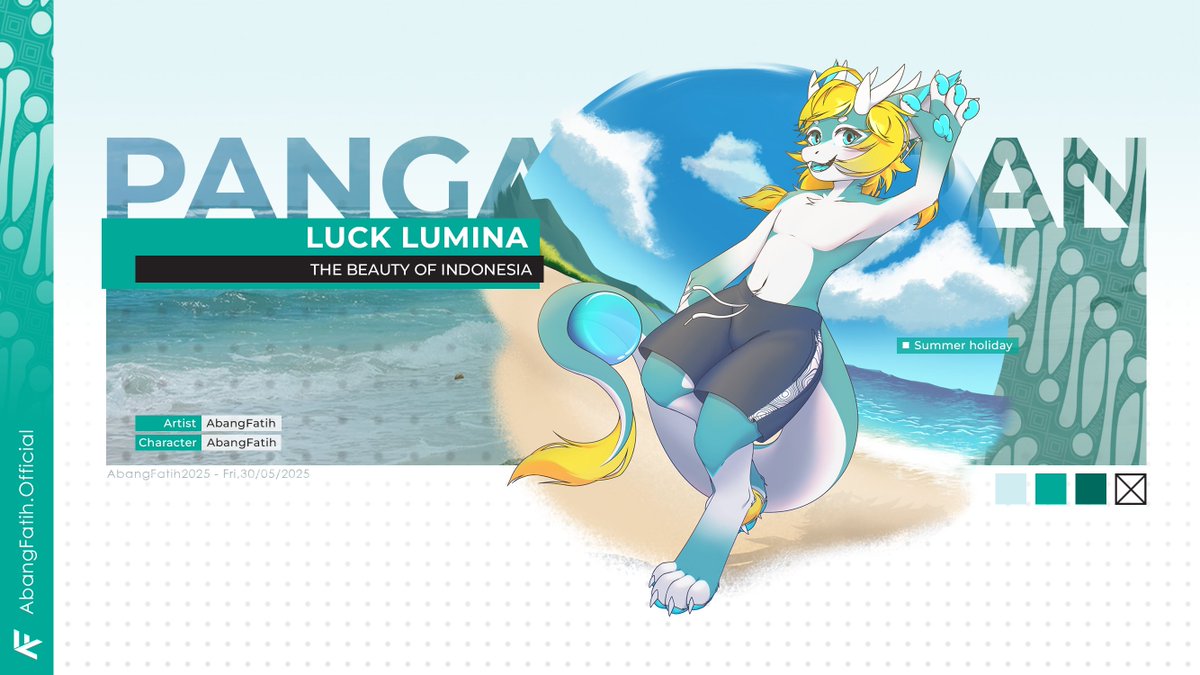 AbangFatihID's tweet image. Yippie...! #summer is coming☀️! Luck in pangandaran beach. Just use an old template for fun. hope u like something like this!
#art #artist #ArtistOnTwitter #ArtistOnX #digitalart #DigitalArtist #furry #furryart #furryartist #furryartwork #furryfandom #OC #ocart
