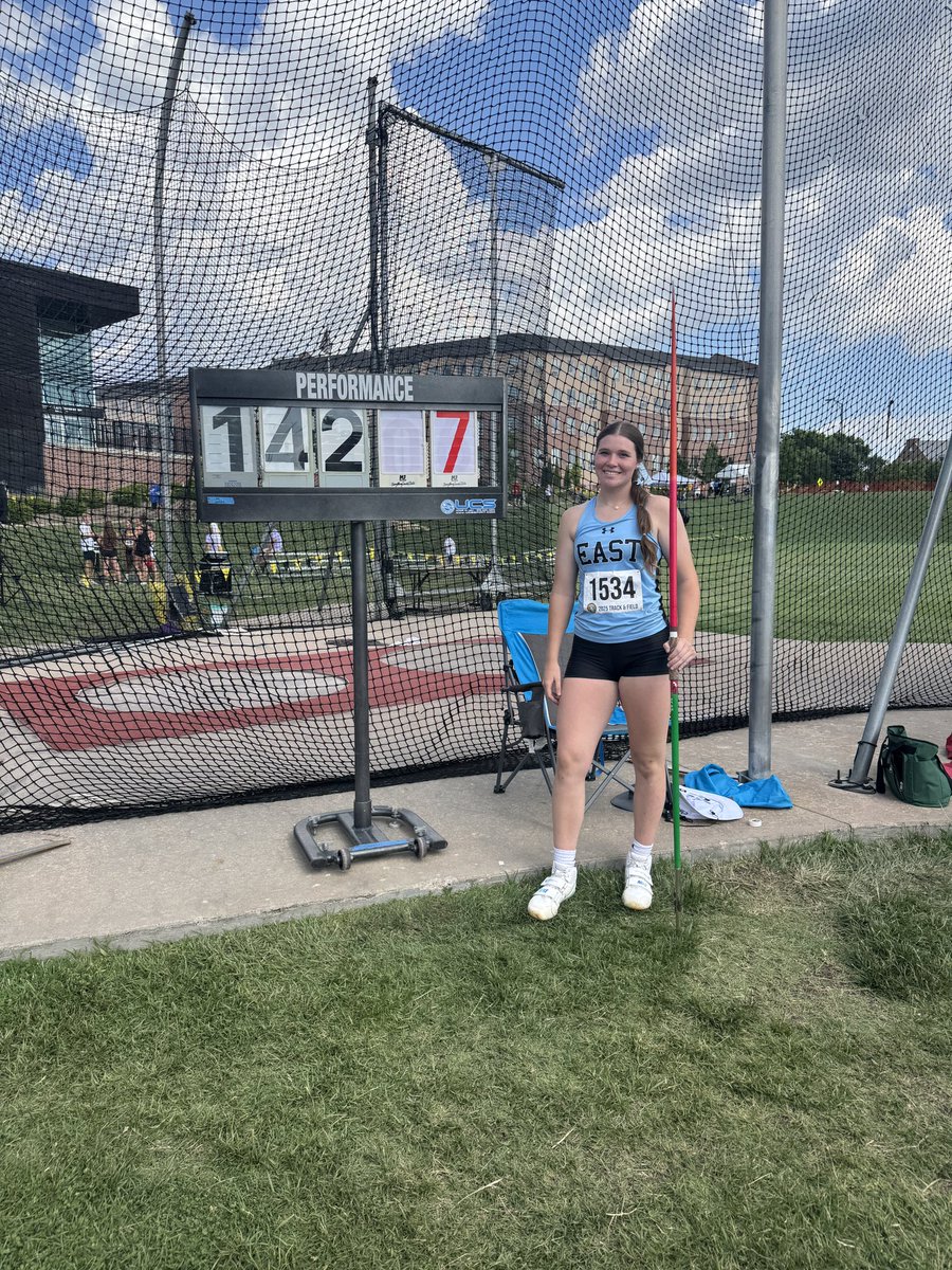 Paige Stanfield wins 1st place over in Javelin!