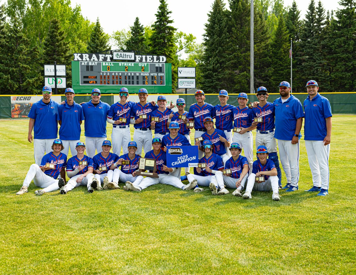 NDHSAA (@ndhsaa) on Twitter photo 2025 NDHSAA Class A Baseball State Tournament Champions: West Fargo Sheyenne Mustangs
#NDHSAA #NDpreps <a href="/BankWithChoice/">Choice Bank</a> #PeopleFirst
PHOTO CREDIT: Kolby Koerner 2025 NDHSAA Class A Baseball State Tournament Champions: West Fargo Sheyenne Mustangs
#NDHSAA #NDpreps <a href="/BankWithChoice/">Choice Bank</a> #PeopleFirst
PHOTO CREDIT: Kolby Koerner