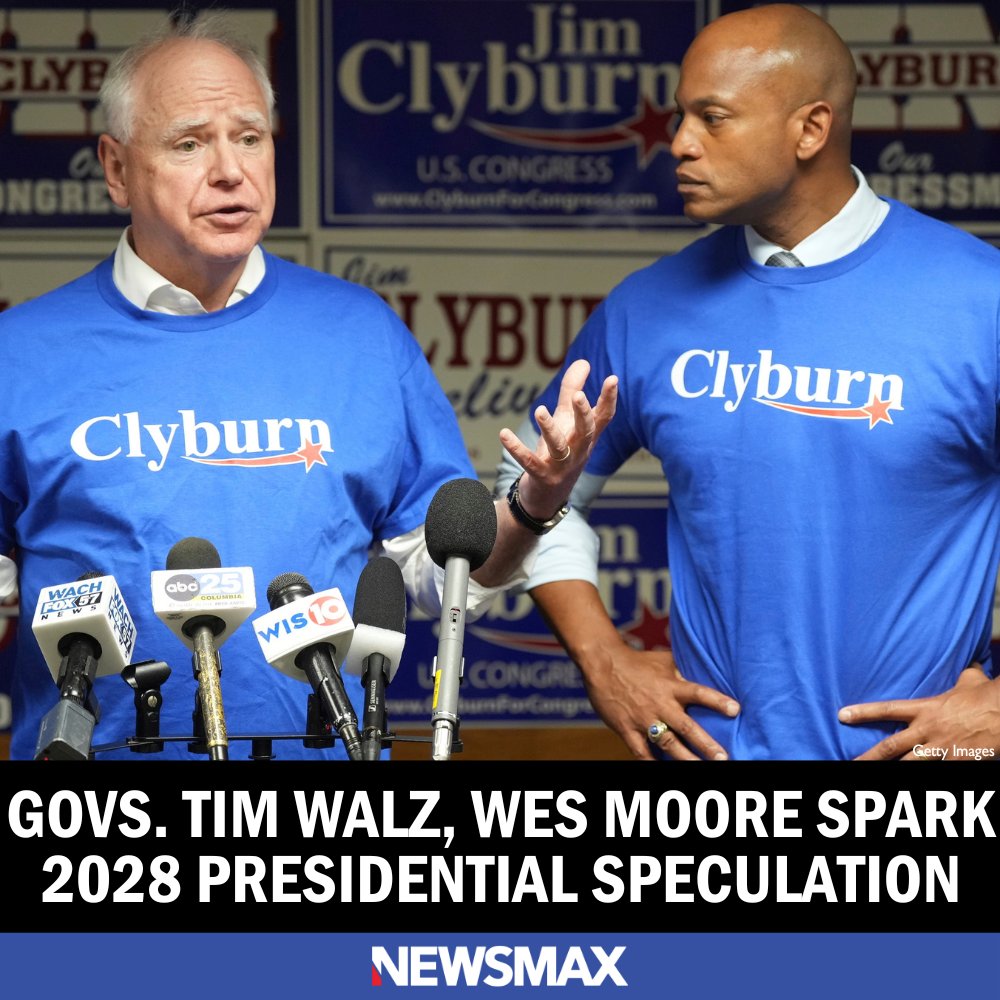 Minnesota Gov. Tim Walz and South Carolina Gov. Wes Moore at a Friday night fish fry in South Carolina sought to fire up Democrats and sounded like national candidates for the 2028 presidential election.