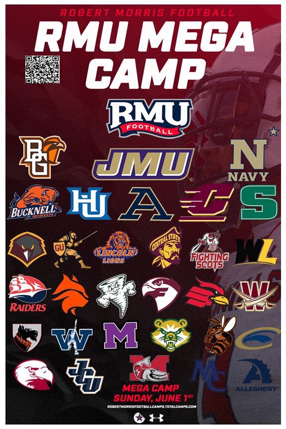 MJthebest1QB's tweet photo. 1st stop on the camp tour tomorrow.
📍@RMU_Football
Looking forward to meeting all the coaches and contending as one of the top QBs in the WPIAL. 💪🏾🔥
#Nextup #wpialqb #Srsznloading #QB1 #Quips #footballrecruiting
@QBHitList @PA_TodaySports @WPIAL_Insider @BradMaendler @tairalajoy