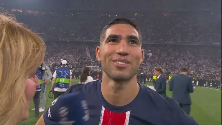 Hakimi afirma que PSG ha hecho historia en el club, el país y la ciudad 🇪🇺🏆

tudn.com/futbol/uefa-ch…

#ChampionsLeague | #PSG | #PorLaChampions