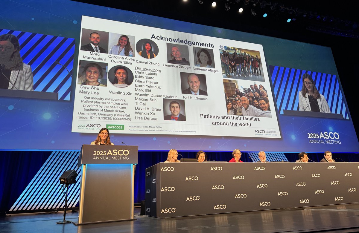 Marc Machaalani (@marcmachaalani) on Twitter photo Fantastic presentation by <a href="/ReneeSaliby/">Renee Maria Saliby</a> discussing our work evaluating MAdCAM-1, a circulating surrogate of gut dysbiosis, as a biomarker in patients with mRCC! #ASCO25 <a href="/ASCO/">ASCO</a> <a href="/DrChoueiri/">Toni Choueiri, MD</a> <a href="/CarolinaAlvesC5/">Carolina Alves Costa Silva, MD, PhD</a> <a href="/OncoAlert/">OncoAlert</a> Fantastic presentation by <a href="/ReneeSaliby/">Renee Maria Saliby</a> discussing our work evaluating MAdCAM-1, a circulating surrogate of gut dysbiosis, as a biomarker in patients with mRCC! #ASCO25 <a href="/ASCO/">ASCO</a> <a href="/DrChoueiri/">Toni Choueiri, MD</a> <a href="/CarolinaAlvesC5/">Carolina Alves Costa Silva, MD, PhD</a> <a href="/OncoAlert/">OncoAlert</a>