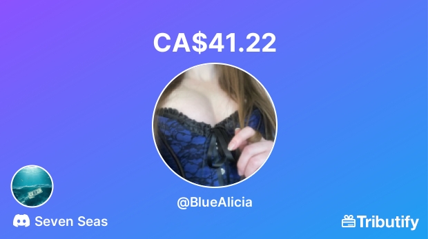 PopUpFindom's tweet image. Yay! Somebody sent a custom gift for CA$41.22 on @mytributify via "Seven Seas" discord server 😎🧡💚💸

Support me, buy me gifts, &amp;amp; more on Tributify!

tributify.com/BlueAlicia