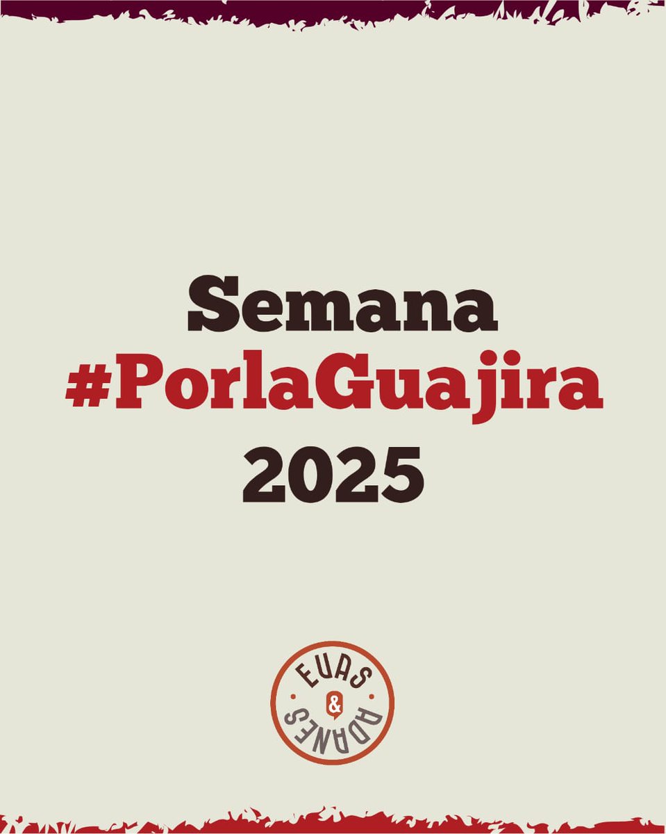 EvasyAdanes's tweet photo. Viviremos la SEMANA POR LA GUAJIRA
1. Lanzamiento literario
2. Visita a comunidades
3. Talleres holisticos
4. Donaciones
5. Café entre Evas

#locreemos #lologramos https://t.co/XopAWA1Nf5