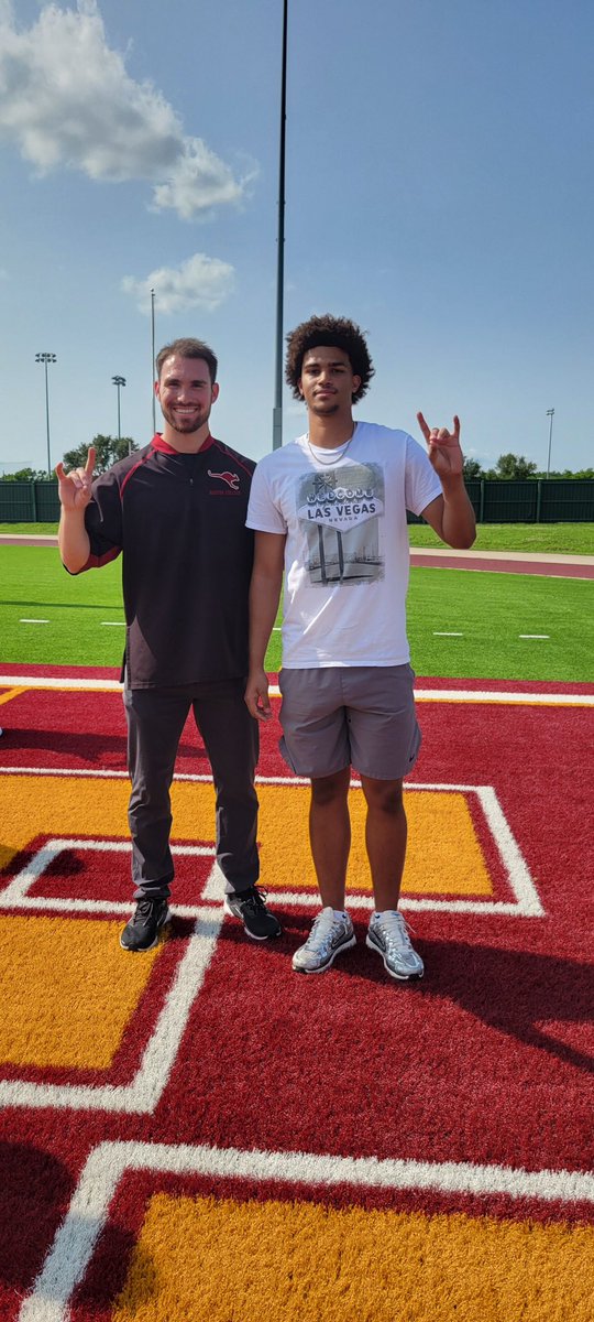 #AGTG After a great conversation with <a href="/CoachBrionesAC/">Bobby Briones</a> I’m excited to announce I have received my second offer from <a href="/RoosFootball/">Austin College ’Roos Football</a> <a href="/BWhitson14/">BWhitson</a> <a href="/Coach_WilsonDHS/">Bryan Wilson</a> <a href="/slmjr11/">Stanley Morrison</a> <a href="/seancooper_C4/">Sean Cooper</a>