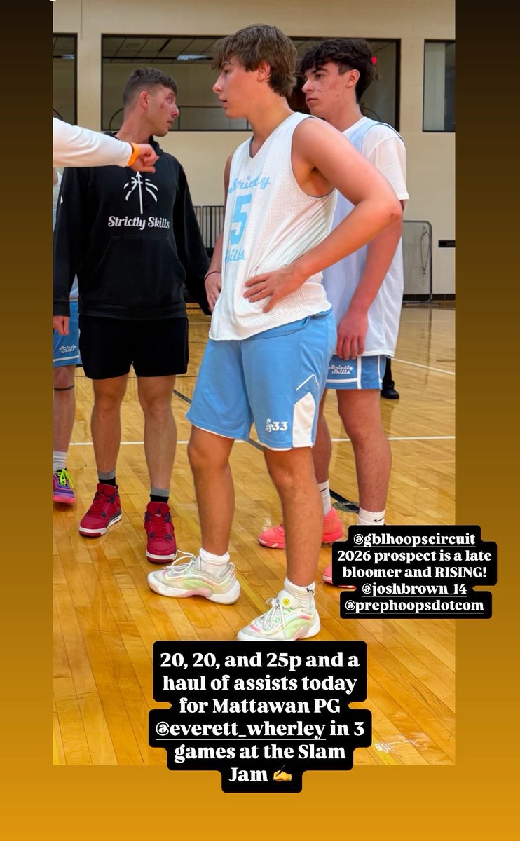 Strictly Skills (@strictly_skills) on Twitter photo <a href="/Everett_Wherley/">Everett Wherley</a> showing out today 65pts in 3 games from the pt g spot
Dude brings the toughness
<a href="/PrepHoopsMI/">Prep Hoops Michigan</a>
<a href="/mattawan_bball/">Mattawan men’s basketball</a> #SS33
<a href="/GBLHoopsCircuit/">Grassroots Basketball League (GBL)</a> <a href="/Everett_Wherley/">Everett Wherley</a> showing out today 65pts in 3 games from the pt g spot
Dude brings the toughness
<a href="/PrepHoopsMI/">Prep Hoops Michigan</a>
<a href="/mattawan_bball/">Mattawan men’s basketball</a> #SS33
<a href="/GBLHoopsCircuit/">Grassroots Basketball League (GBL)</a>