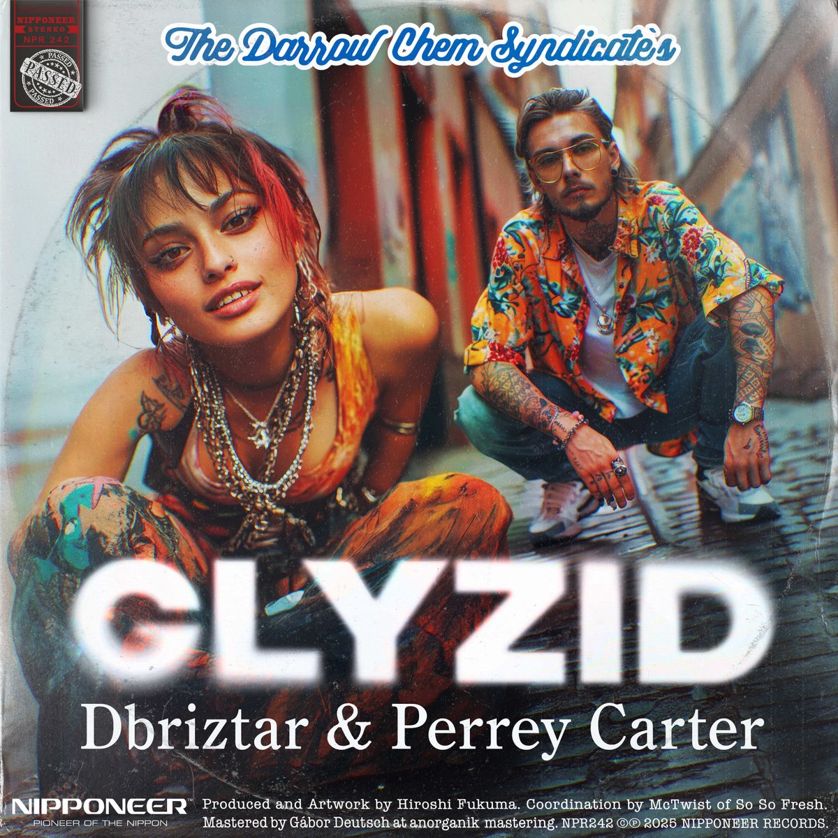 🎧 The Darrow Chem Syndicate - Glyzid — OUT JUNE 19
Remixed by Dbriztar &amp; Perrey Carter
Velvet vocals, toxic acid, breakbeats that bite
NPR242 | Nipponeer Records

▶️on.soundcloud.com/reGRuQLakU24LN…

#Glyzid #Breakbeat #Acid #Bass #Nipponeer #NewDrop