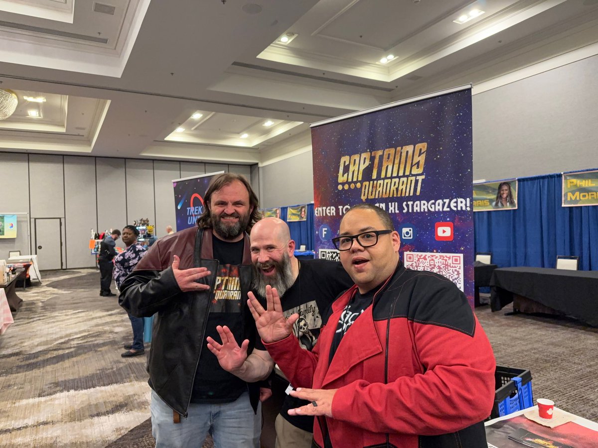#StarTrekPodcast COLLIDE! Ken with Joe &amp; Jason of Captains Quadrant at <a href="/treklongisland/">Trek Long Island</a>