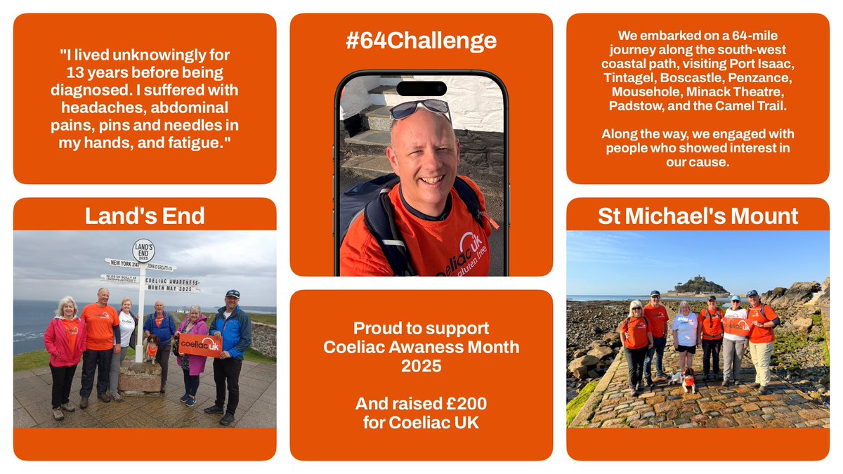 BradbysDriving's tweet photo. Proud to support Coeliac Awareness Month, #64challenge @Coeliac_UK I loved engaging with people who showed interest and raised £200 for a good cause. https://t.co/kz6XNn1xND