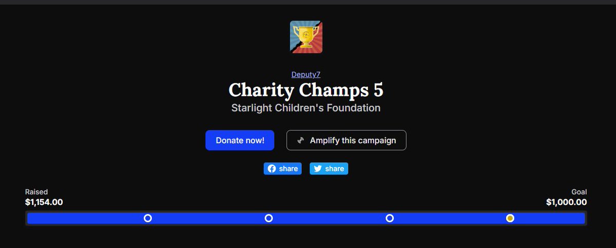 Deputy7 (@deputy71) on Twitter photo We Managed to raise well over $1,000 for <a href="/StarlightUS/">starlightUS</a> in our #TF2 highlander match today! I couldn't have done this without y'all, thank you so much! Can't wait to go even harder on the next one!š„³ We Managed to raise well over $1,000 for <a href="/StarlightUS/">starlightUS</a> in our #TF2 highlander match today! I couldn't have done this without y'all, thank you so much! Can't wait to go even harder on the next one!š„³