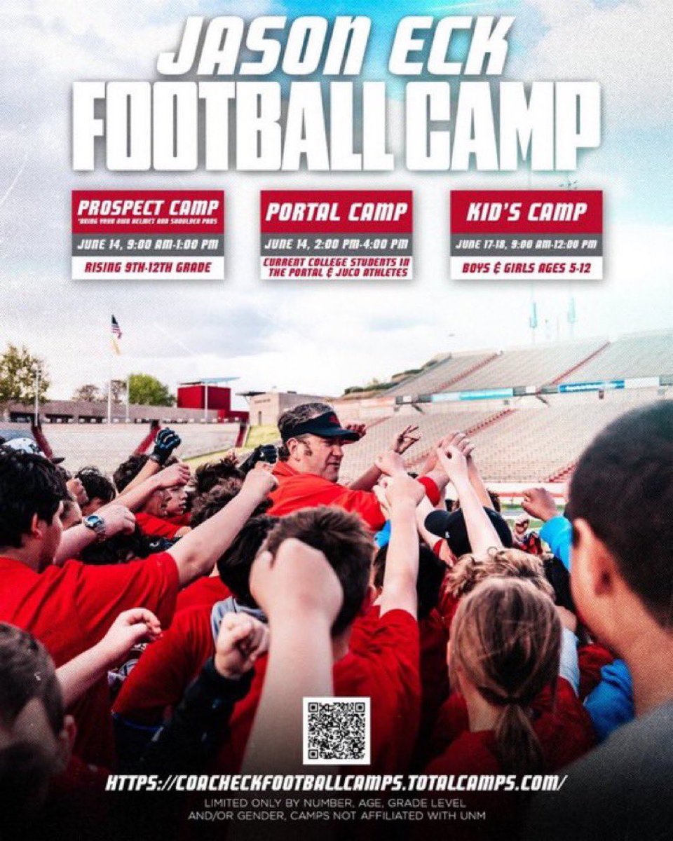 Thank you <a href="/_CoachElliott/">Jared Elliott</a> for the camp invite to <a href="/UNMLoboFB/">New Mexico Football</a>! Looking forward to coming out!