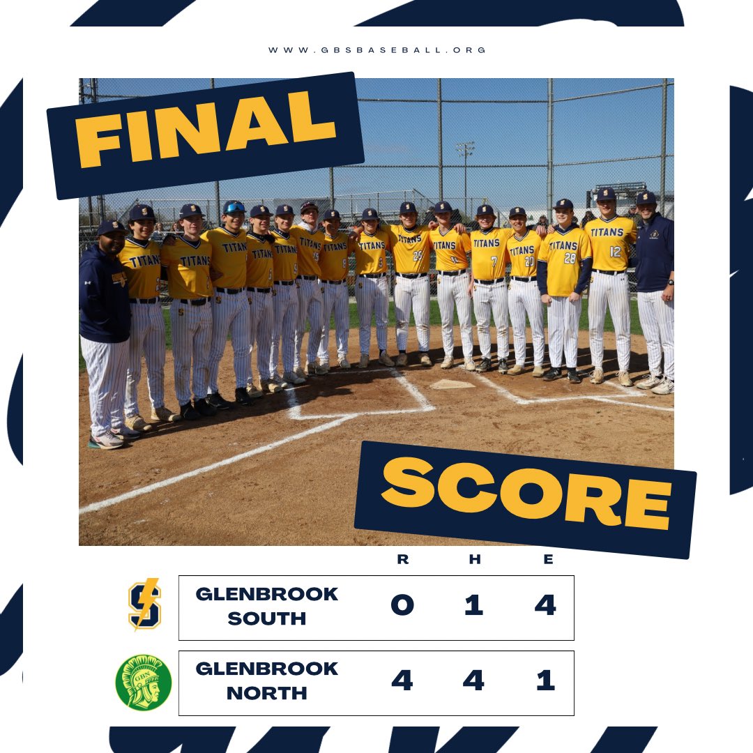 Titans fall in regional final to Glenbrook North 4-0.

Blake Hoffer: 4.1 inn, 4 R, 2 ER, 4 H, 7 K
Cam Lewis: 1.2 inn, 0R, 0H, 3K
James Dooman: 1-3

Titans finish the season 16-21. So proud of this team for their growth and determination. We will miss these 13 seniors. Thank you!