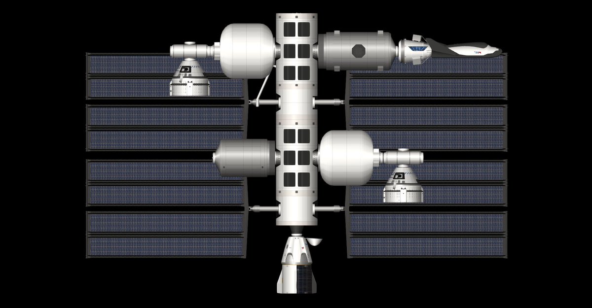 OLA_OLN_OAM's tweet image. Orbital Reef Space Station (ORSS) 🌎

#blueorigin #SpaceFlightSimulator