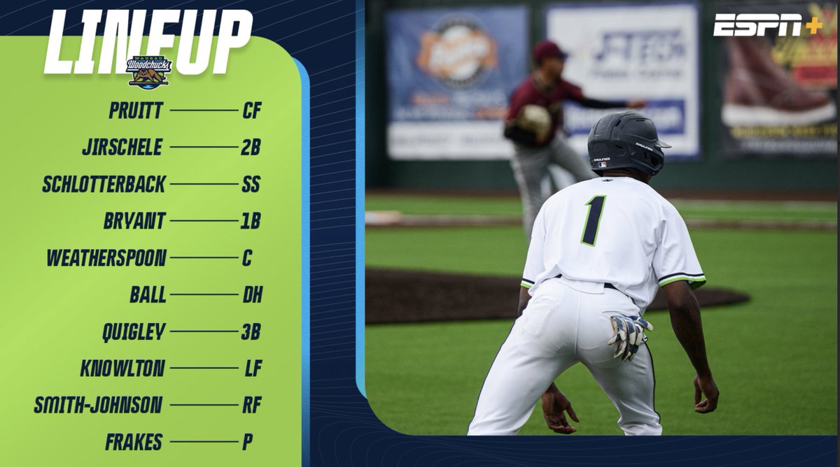 ChucksBaseball's tweet photo. First pitch coming soon—your hometown Chucks are ready. Let’s pack the park and back the boys! 💚

🦫 Woodchucks vs. @gbrockers
📍Wausau, WI
⏰ 3:05PM
📝 https://t.co/UEv4XyySzT
📺Streaming on ESPN+ https://t.co/4OKfCL4emF