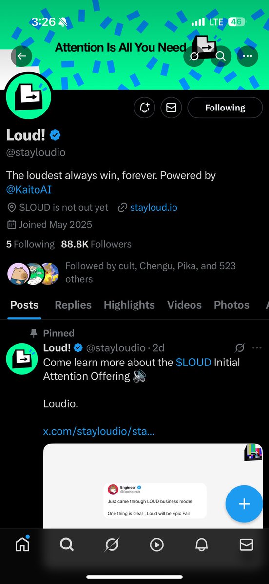 88.8K <a href="/stayloudio/">Loud!</a> 

Feeling lucky 🙏