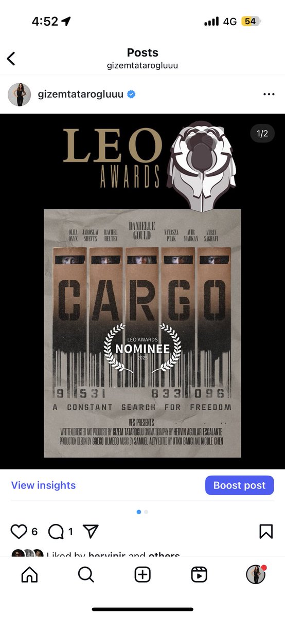 lokohoko's tweet photo. 🚨 Exciting news!
My short film CARGO has been nominated for Best Student Production at the 2025 Leo Awards 🦁✨

A journey through movement, memory, and the fight for freedom.
Endless gratitude to my cast, crew &amp; mentors.

#LeoAwards2025 #ShortFilm #DanceFilm https://t.co/zVZZnIhv8J
