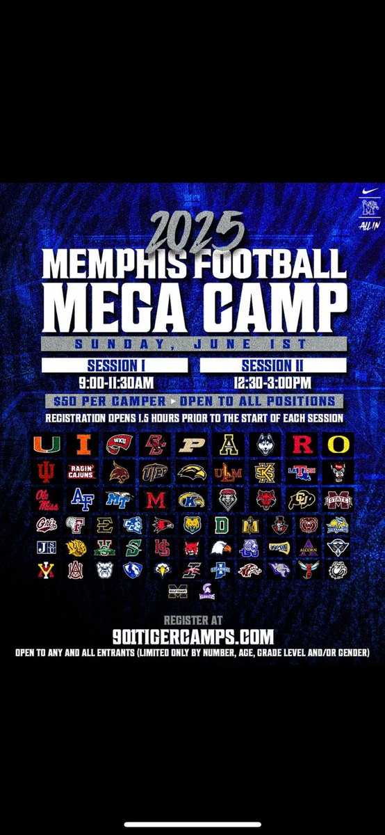KennJ35's tweet image. I will be competing at session 1 of the Memphis Mega Camp tomorrow!! @reggiehoward @CoachJayMitch @GrissomTigers @PrepRedzoneAL @AL7AFootball @RecruitsAlabama @Coach_Judah