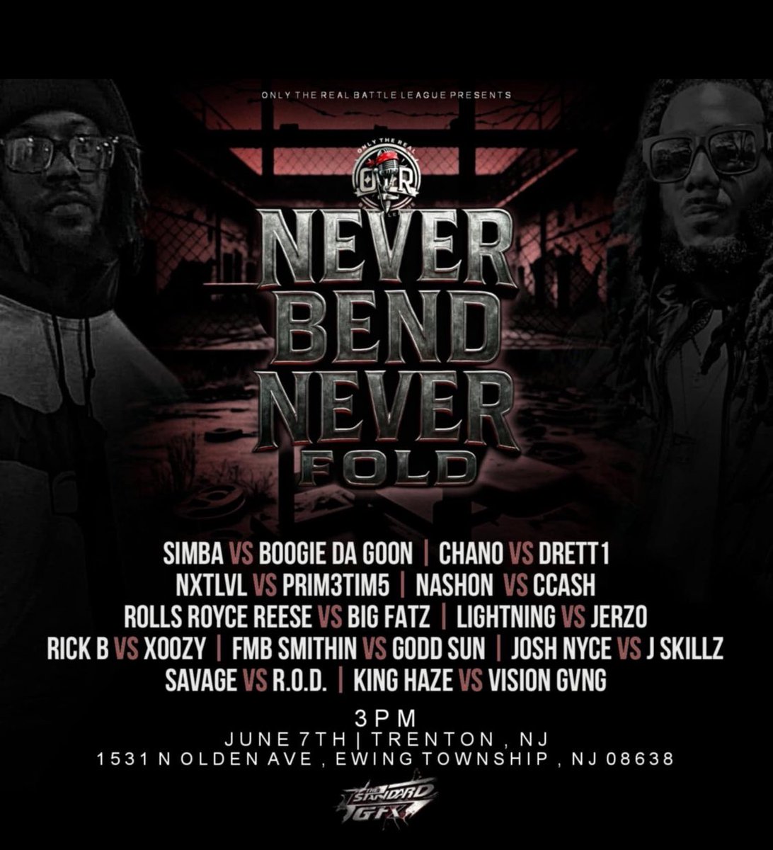 Miz_F_Dot's tweet photo. #NeverBendNeverFold
June 7th
Trenton NJ
@fightingmic
@J_Got_Skillz vs Josh Nyce
Get your tickets 🎫 now #FDotManagement https://t.co/VXarej6CWh