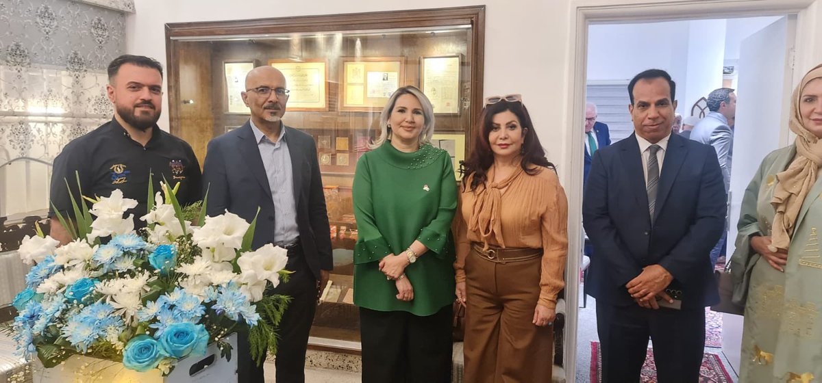 BahrAlolomForum's tweet image. شارك المدير التنفيذي لملتقى بحر العلوم للحوار @aligoraifi في الندوة التي نظمها "دار سوسة للثقافة " والمعنونة ( الري والحضارة في فكر العلامة احمد سوسة) ، وتمثل هذه الندوة باكورة اعمال الدار الذي جسّد تاريخ حياة الراحل ونتاجه المعرفي والثقافي ، ليكون جزء مهما من بناءات الذاكرة…