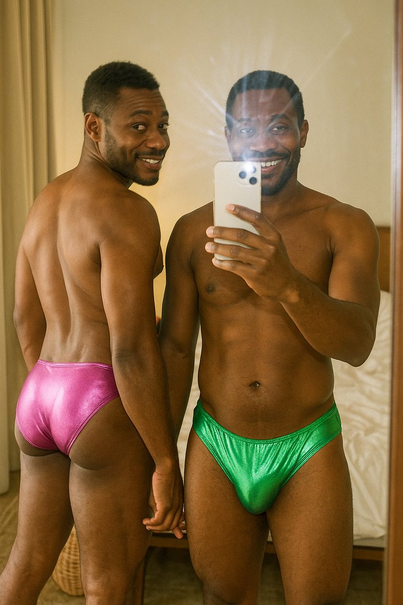 Two kings from Accra 👑🇬🇭 Dripping in melanin, muscles, and main-character energy. #GhanaianMen #GayBlackMen #AfricanFine