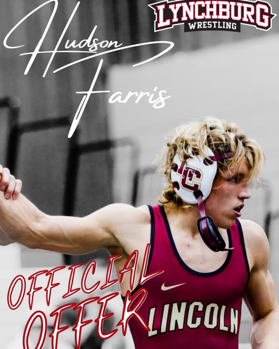 Congratulations to LCS Wrestler, Hudson Farris, on receiving an offer from Lynchburg University. This marks the first offer received by a wrestler in program history. Let's go, Hudson!