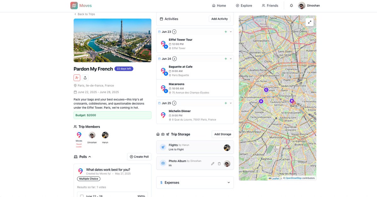 trincodr's tweet photo. Launching our start up🚀

If you're still using group chats to plan trips in 2025, you're doing it wrong.

Meet https://t.co/4sGv4Bo0W1 — because chaos isn’t a travel aesthetic. 🌍✈️

65 users already! Please give feedback &amp; were going to make America travel again 🇺🇸 https://t.co/SzZ6gvlveZ