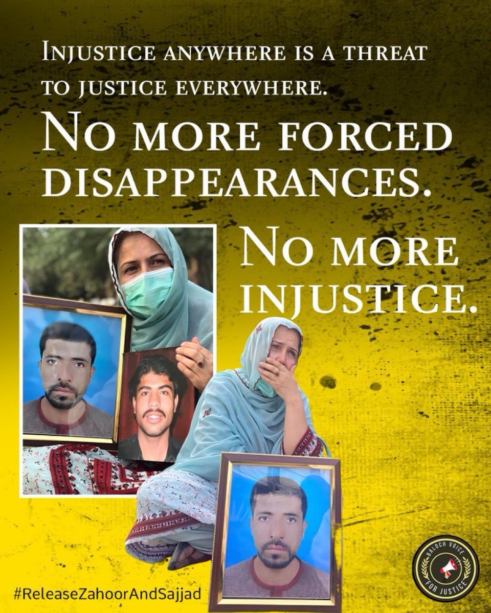 بلوچستان میں لاقانونیت ایک انتہائی مایوس کن حد تک پہنچ چکی ہے جبر اپنے انتہاء کو پہنچ چکی ہے۔ جبری گمشدگیاں روز بروز بڑھتی جا رہی ہیں، اور ہر دن سوشل میڈیا پر ایک نیا ہیش ٹیگ، ایک نئی درد بھری کہانی، ایک اور اذیت اور تکلیف سامنے آتی ہے۔ جبری گمشدہ افراد کے لواحقین کا کرب ناقابلِ