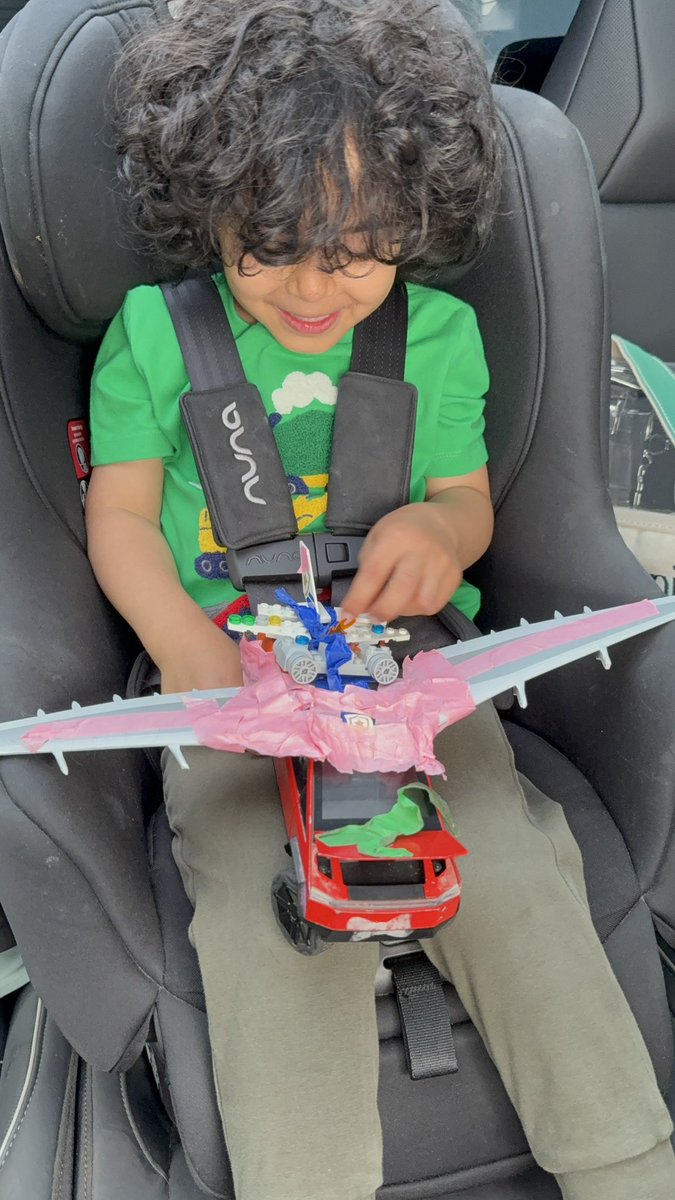Freshkh's tweet image. “My son is OBSESSED with our new #Cybertruck! 🚗⚡️ Traded our Model Y for it, and now his toy Cybertruck is his world! He’s constantly redesigning it with wild, creative ideas. @elonmusk , you’ve inspired a 4 yo mini-engineer! 🛠️ #Tesla #FutureInnovator”