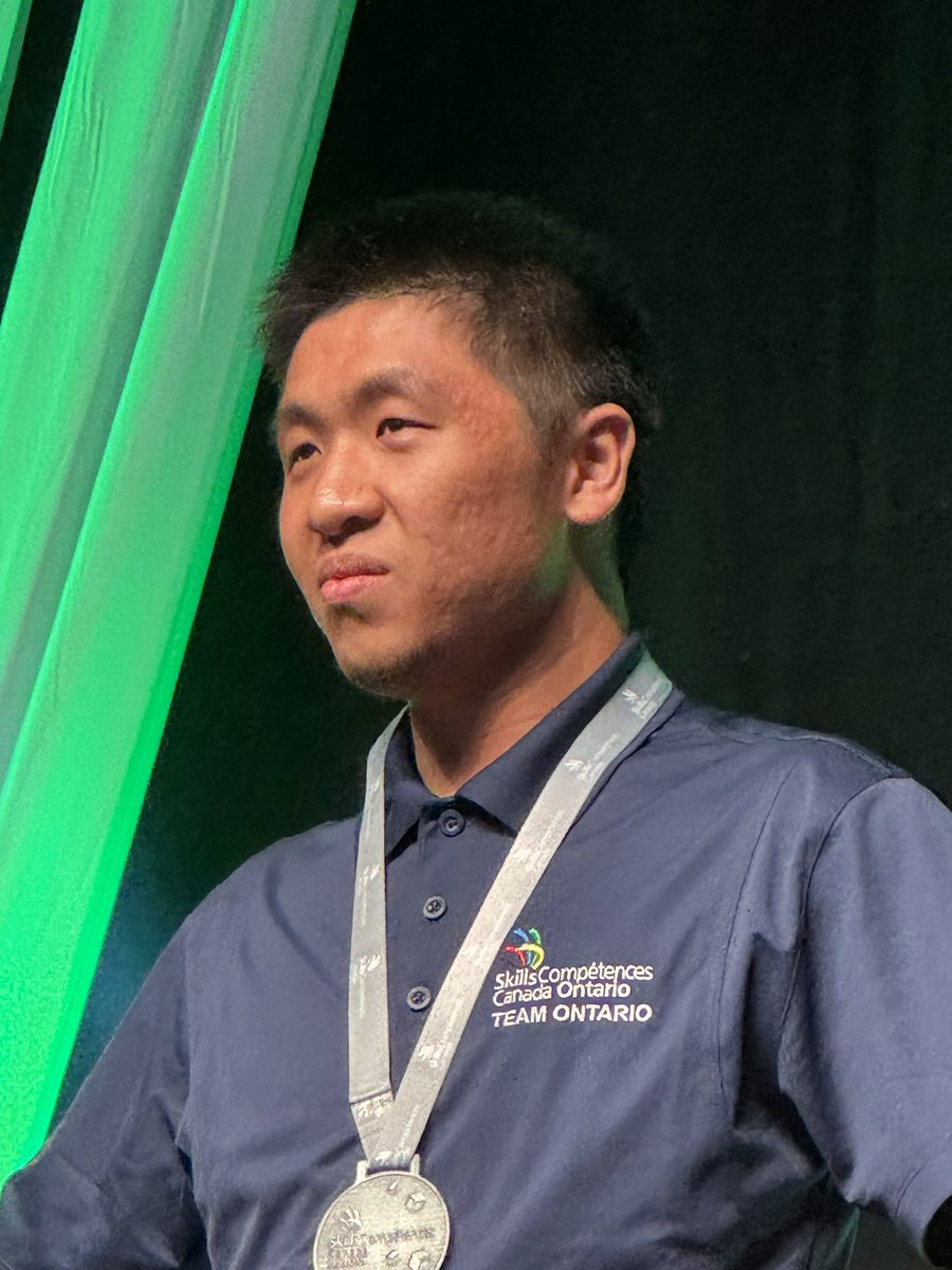 dweatherhead1's tweet photo. Another medal @CentennialEDU !!!  Congratulations to Justin Wong for his silver medal in Cloud computing!!  What a day here in Regina!!! https://t.co/smfwYOV1Tg