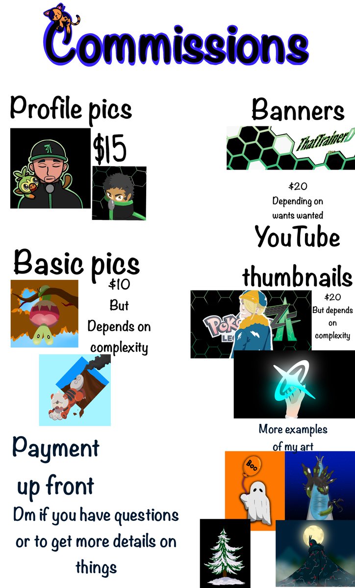 ThatTrainerD's tweet image. ‼️COMMISSIONS OPEN‼️
Dm if interested. I’m down to answer any questions on any thing I haven’t expanded upon
#art #ArtCommission #ArtistOnTwitter #artcommissions