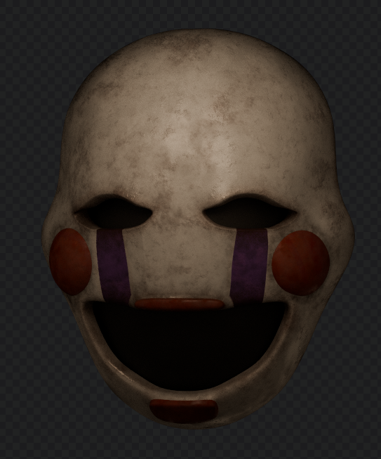 Puppet Mask Texture puppet mask prop retexture for blender 4.3! credit if you do use this ...