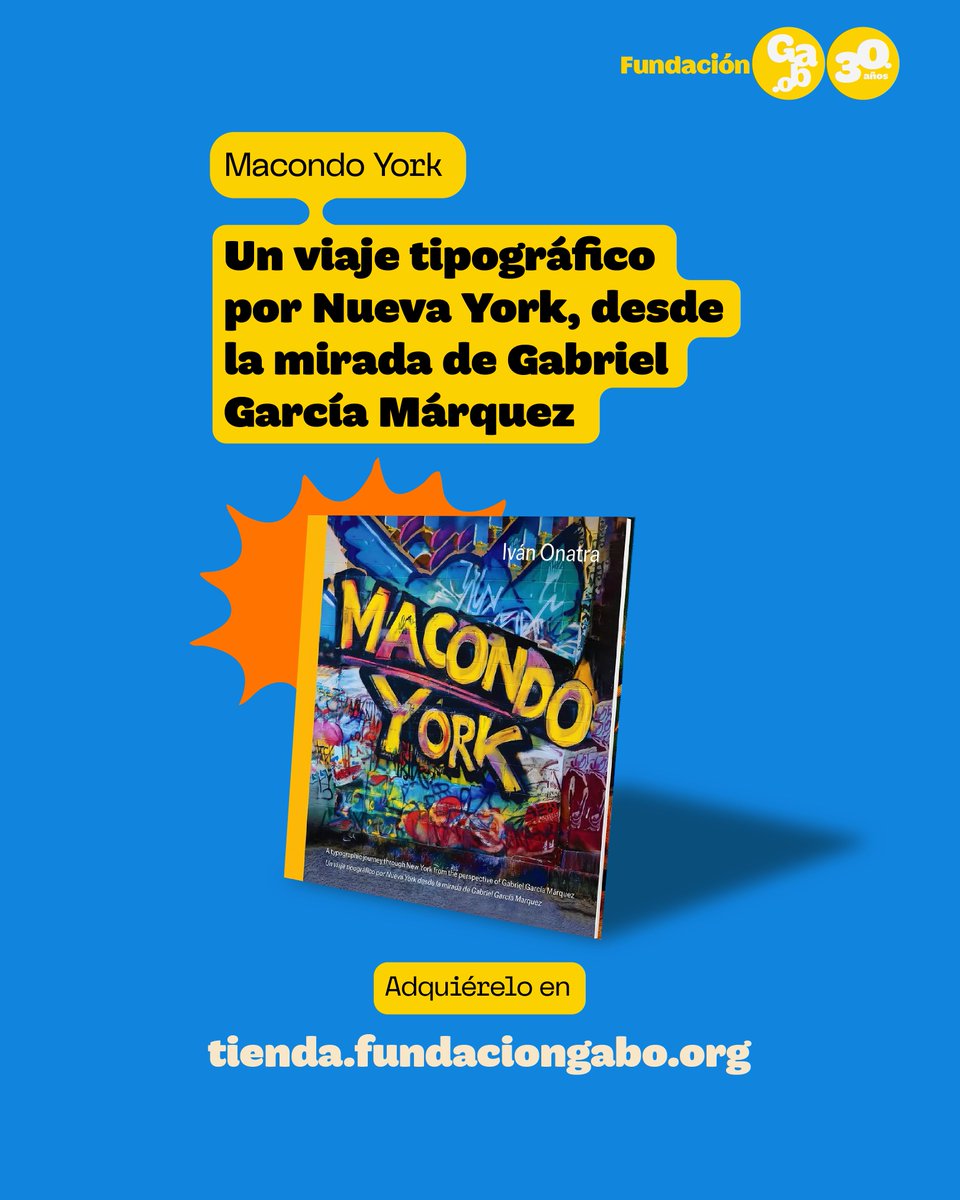 Fundación Gabo (@fundaciongabo) on Twitter photo 📍 ¡Macondo está en Nueva York!
Con una secuencia de 2️⃣0️⃣8️⃣ fotografías que conversan con la visión de #Gabo sobre La Gran Manzana, <a href="/ivanonatra/">Ivan Onatra</a> presenta su libro 'Macondo-York', un producto de nuestro taller 'Narrar Nueva York desde la mirada de Gabo'.
¿Te interesa? 🤩 📍 ¡Macondo está en Nueva York!
Con una secuencia de 2️⃣0️⃣8️⃣ fotografías que conversan con la visión de #Gabo sobre La Gran Manzana, <a href="/ivanonatra/">Ivan Onatra</a> presenta su libro 'Macondo-York', un producto de nuestro taller 'Narrar Nueva York desde la mirada de Gabo'.
¿Te interesa? 🤩