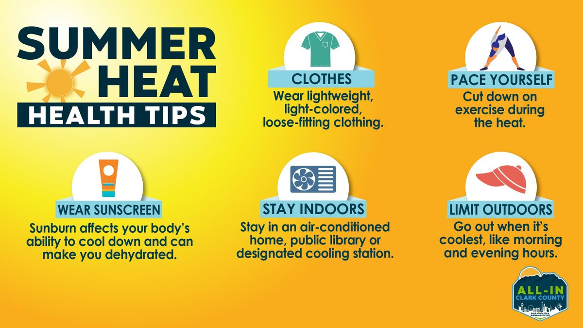Enjoying your weekend? It's going to be another hot one today and we want you to #StayCoolClarkCounty! Go to StayCoolClarkCounty.com for more tips to keep yourself, your home or your pets cool.