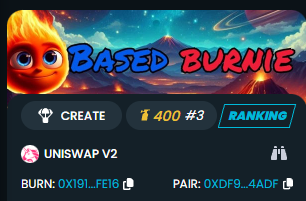 Don't miss the $BURN 

dexscreener.com/base/0xdf91ddf…