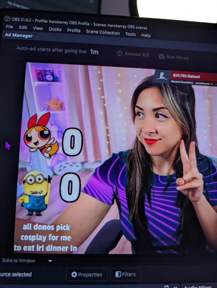 Last day fundraising for St. Jude!! All donos contribute to the cursed cosplay I'll go to dinner IRL in :)

Come by for dancing, yapping, and fun!