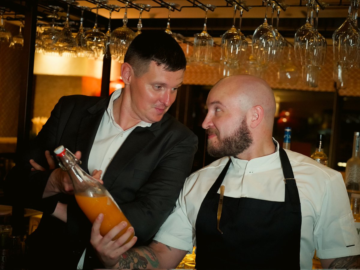 thedenispashkov's tweet image. Fermented sea buckthorn &amp;amp; banana kvass was really a star if the show at the launch of our massive fermentation collaboration with Anantara