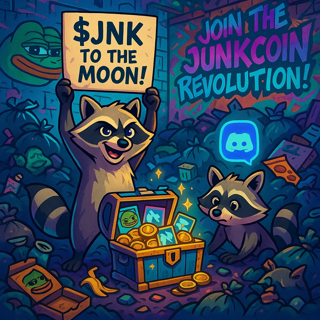 🗑️💥 Ready to get your hands dirty? 💥🗑️

Join the $JNK revolution and start hoarding trash for treasure in the wildest DePIN memecoin on Solana! 🚀🐀

No more polishing the world— let it be dirty baby! 🌍

🎰 Raffles, 🎲 Boosters, 🏆 Prizes, and a whole lotta junk. Don’t miss