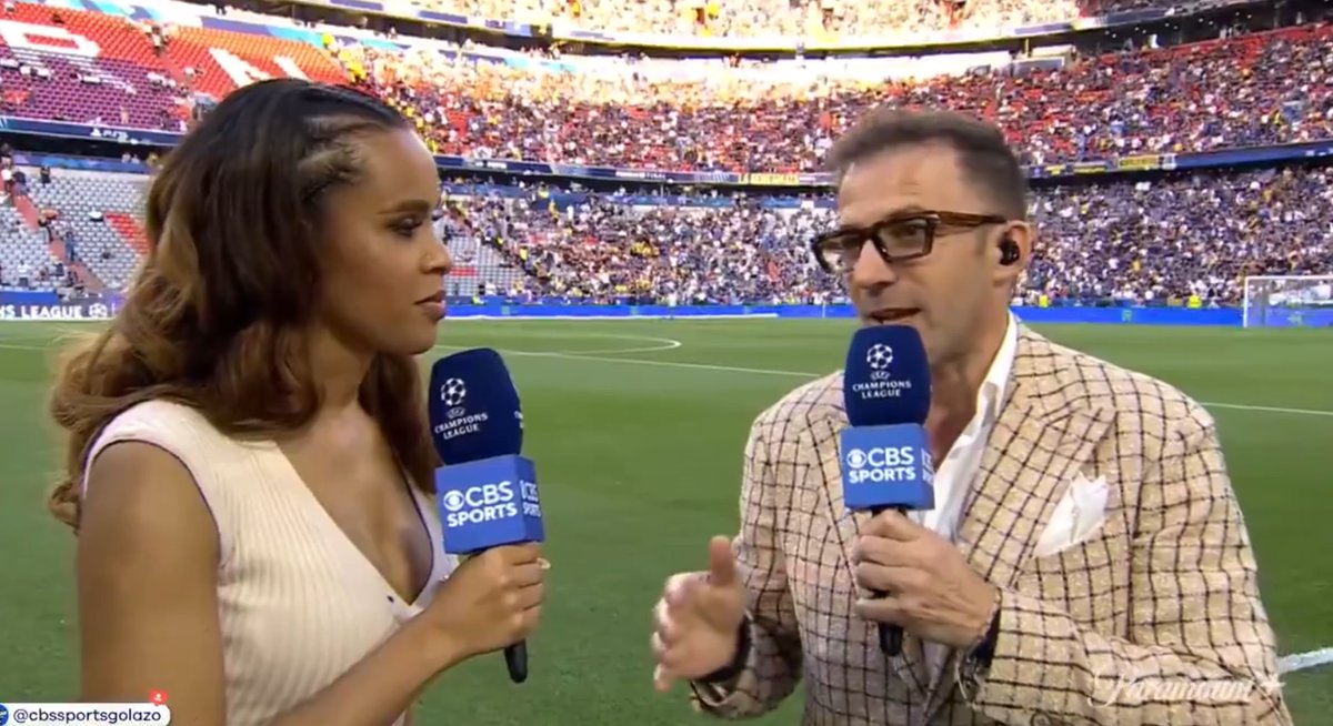 Andy_Calcio's tweet photo. Alessandro #DelPiero a CBS Golazo, en Munich:

"Las rivalidades en Italia son muy fuertes. Es genial que un equipo italiano llegue a la final, pero no seamos hipócritas, animar a #Inter? Nunca un aficionado de la #Juve o del #Milan lo haría, es impensable".

#PsgInter #UCLfinal https://t.co/bPbBrgMQr4