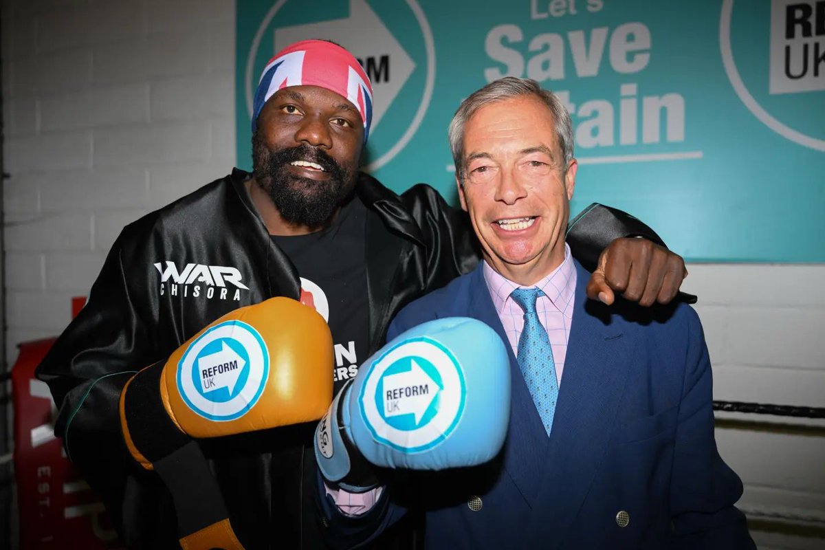 🚨 NEW: Heavyweight boxer Derek Chisora is considering running as the Reform UK Mayor of London candidate 

[<a href="/kateferguson4/">Kate Ferguson</a>]
