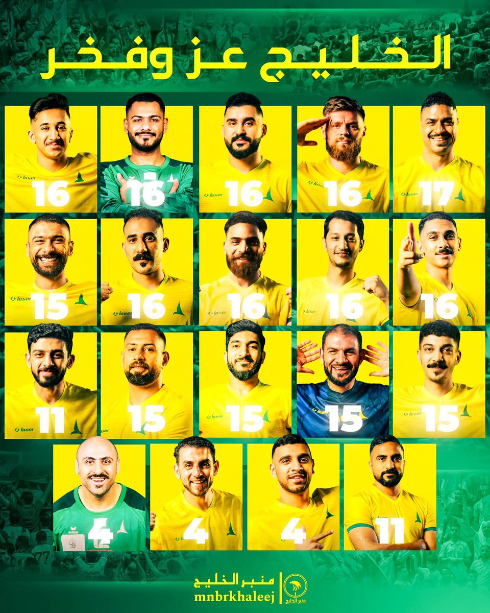 Mnbrkhaleej's tweet photo. التاريخ يُكتب مع الدانة
إليكم سجل بطولات لاعبينا مع #الخليج 🦅
ميدان الذهب عرف أسماؤهم 🏆💛

#الخليج_عز_وفخر https://t.co/Wl0k7BTW1U