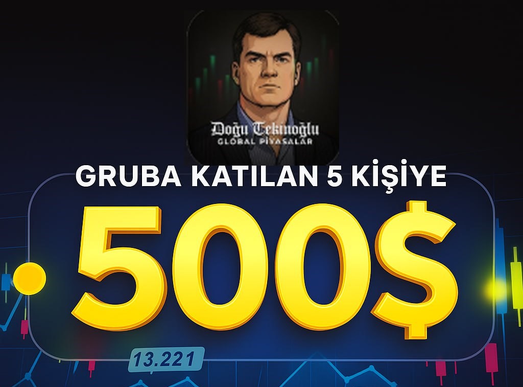 5 Kişiye $500 değerinde ödül 🤑

Dostlar sizlerden gelen istek üzerine, kripto piyasaları dışında altın,gümüş, amerikan borsaları gibi varlıkların da al-sat işlemlerini yapacağımız, grafiklerini inceleyeceğimiz bir telegram grubu kuruyorum.

Kripto piyasası sıkıcıyken dahi bu