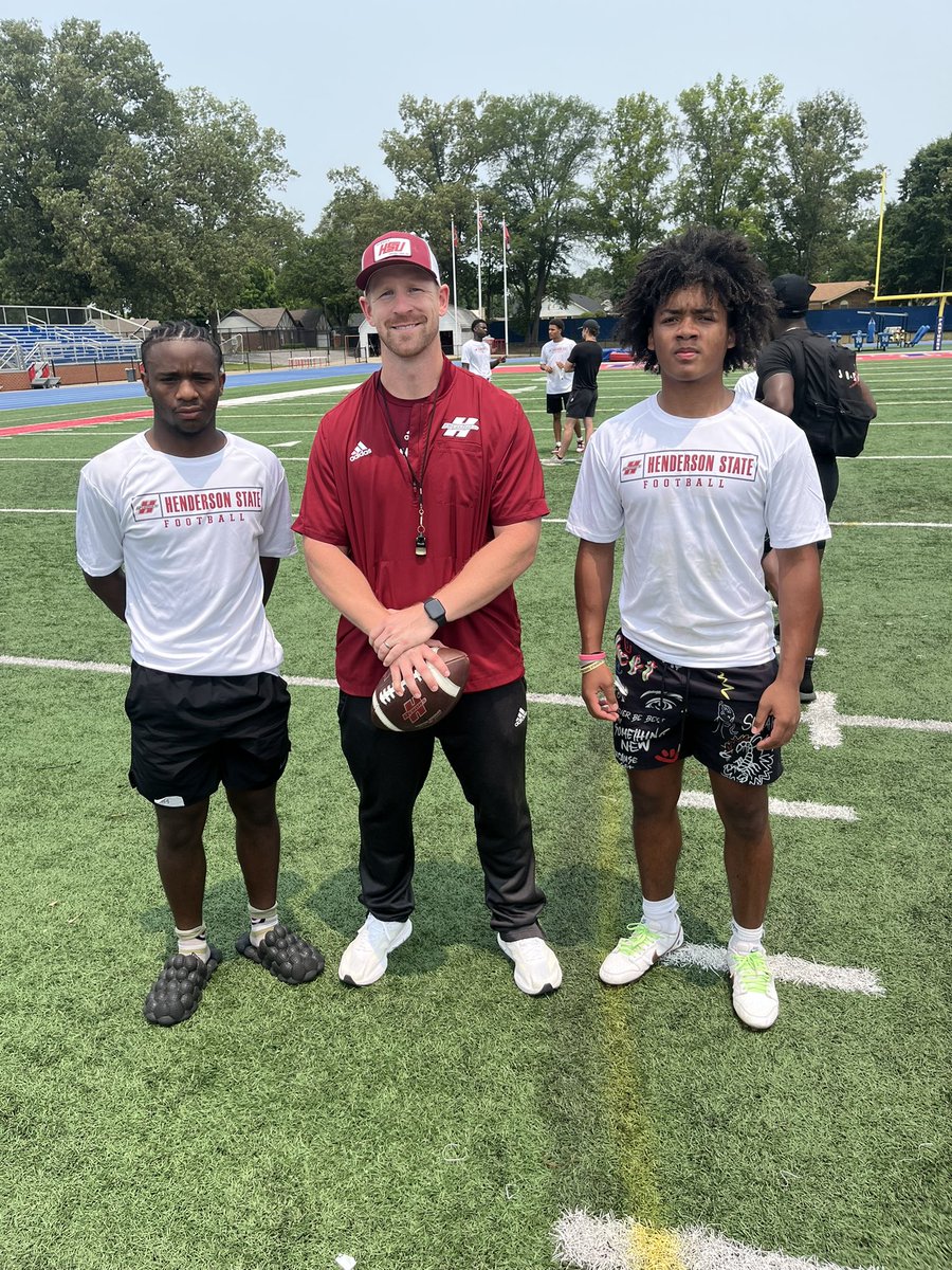 Sebastian Renderos (@sebastian6ren) on Twitter photo Great camp today for Henderson State, always fun to go out and compete.
<a href="/CBHS_Football/">CBHS Football</a> <a href="/WaveHighlights/">Christian Brothers Football Highlights</a> <a href="/MidSouthPhenom/">Mid-South Phenom</a> <a href="/__CoachRoss/">Chuck Ross</a> <a href="/Coach_Hols/">Greg Holsworth</a> Great camp today for Henderson State, always fun to go out and compete.
<a href="/CBHS_Football/">CBHS Football</a> <a href="/WaveHighlights/">Christian Brothers Football Highlights</a> <a href="/MidSouthPhenom/">Mid-South Phenom</a> <a href="/__CoachRoss/">Chuck Ross</a> <a href="/Coach_Hols/">Greg Holsworth</a>