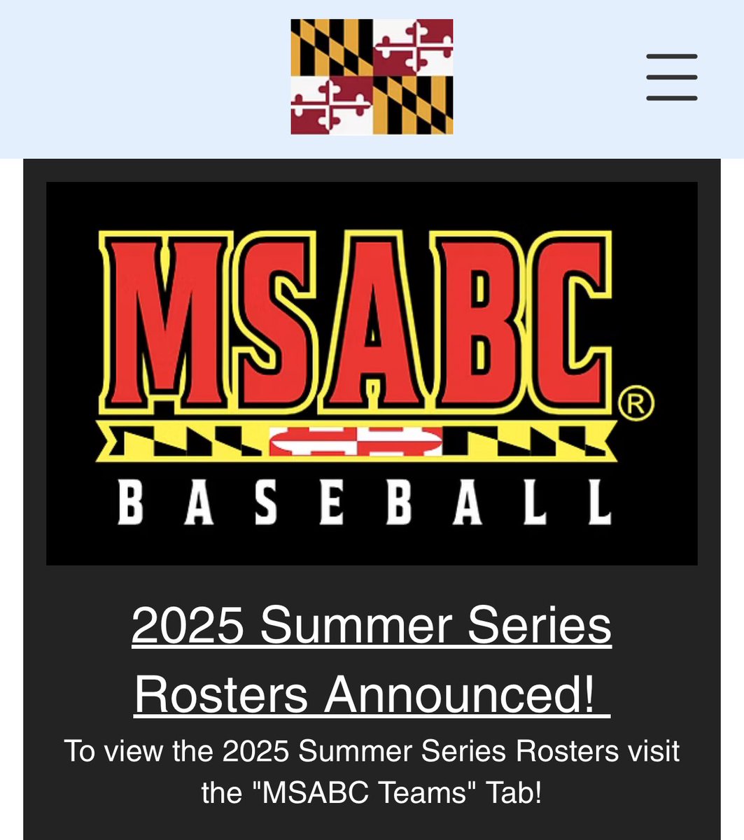 AustinNazelrod's tweet photo. Honored to be selected to the 2025 MSABC Futures and Classic Games.  A lot of talented ballplayers out here.
@MSABC1 
@GlenelgBaseball 
@TBW_baseball https://t.co/DnJQJvVgLA
