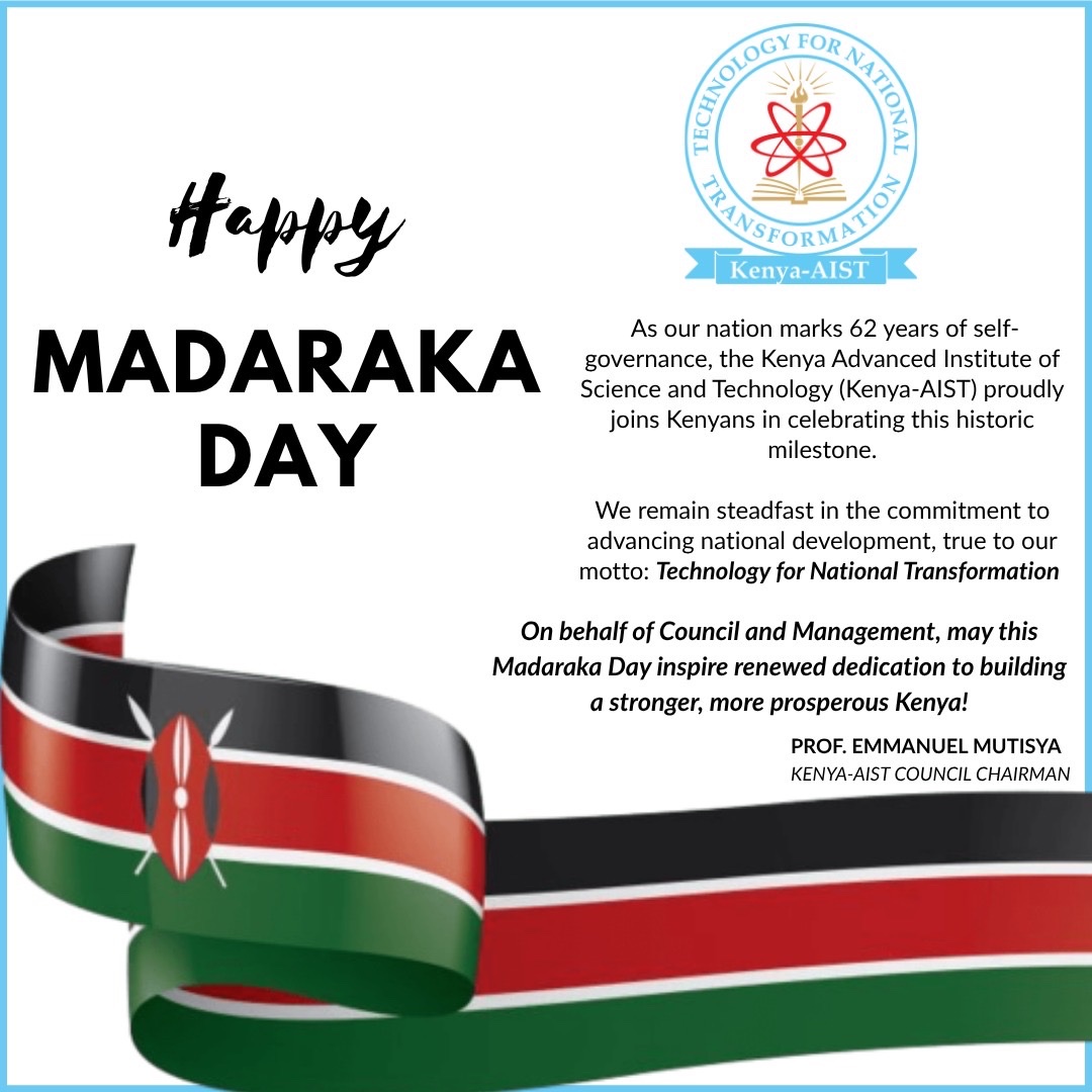 We wish you a happy Madaraka Day!

We celebrate with you the phenomenal achievements that our country has made over the last 62 years.