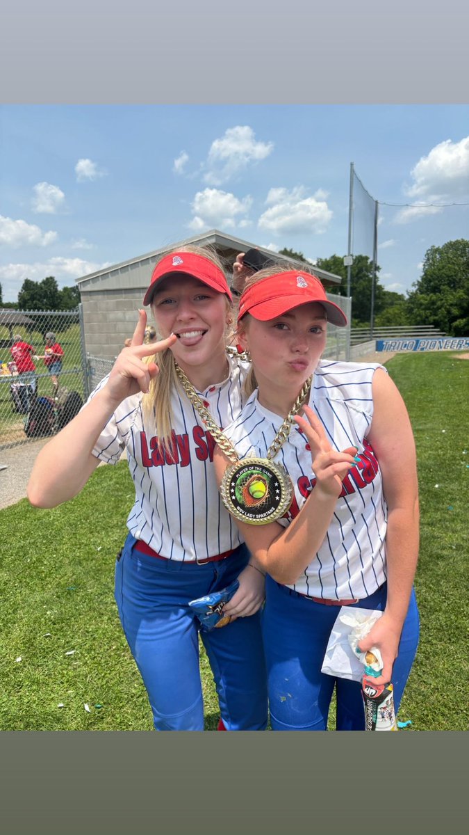 WSVLADYSPARTANS's tweet image. WSV (28-8) advance to the Super Sectional with a 9-1 win over Elverado.

Marlee and Addy (POGS) Marlee 4-5 1R/1Rbi and Addy 2-4 2R/4Rbis

E CG victory, allowin 1ER/5H/9Ks

Cam w 2H and AJ 2R

Monday at SIU-C vs Casey Westfield 430 start time