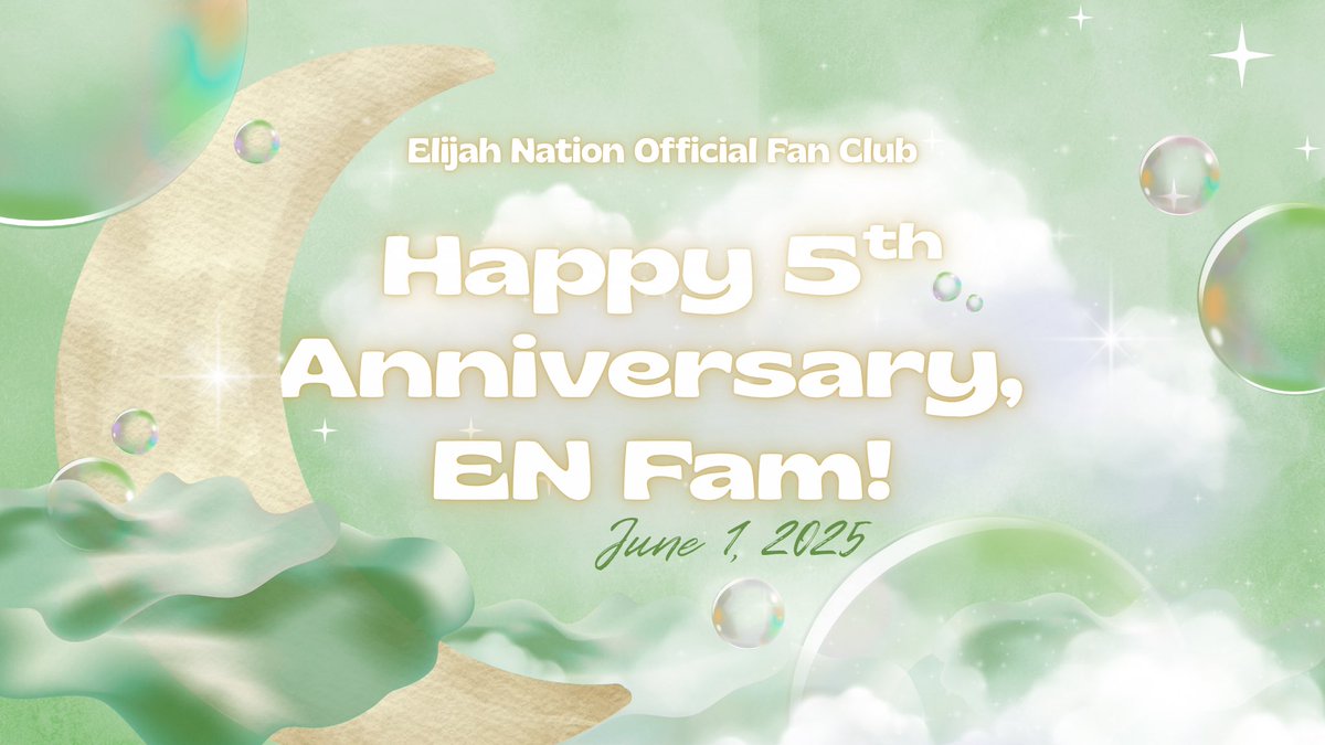 🎉 Happy 5th Anniversary, EN fam!
From loyal supporters to one big family—thank you for five cozy, dreamy years together. 💫

We love you, <a href="/elijahcanlas_/">Elijah Canlas</a>!! always here for you and cheering you on with all our support. 💚

#PajamaPartywithElijahNation
#5thENniversary