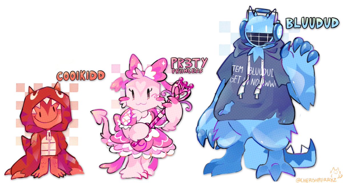 god knows this isn’t gonna get any traction ANYWAYS here r my little headcanons for all these guys!:D (coolkid and pr3tys sayings are under their clothes) 
#Forsaken